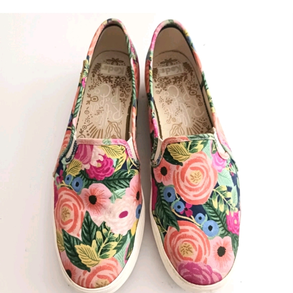 Keds X Rifle Paper Co Juliet Multi Floral Triple Decker Slip On EU 41 US 10